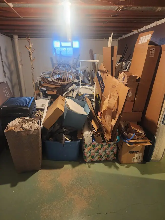 Roll-off dumpster container at job site for Construction Dumpster Rental in Gooding